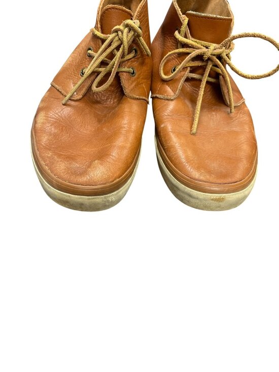 Vans Nubuck mens brown leather casual ankle boots sz 12 SKU 10-028
